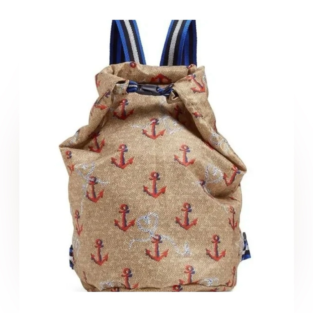 New Vera Bradley Beachsack Backpack Retired Ahoy Pattern New With Tags